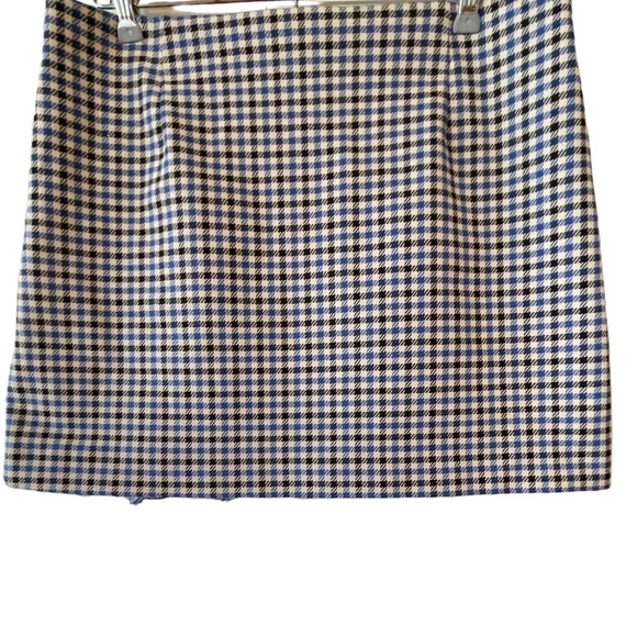 🔥💗Zara skirt size Large LIKE NEW. White/blue/black check. Gorgeous! - Picture 5 of 5